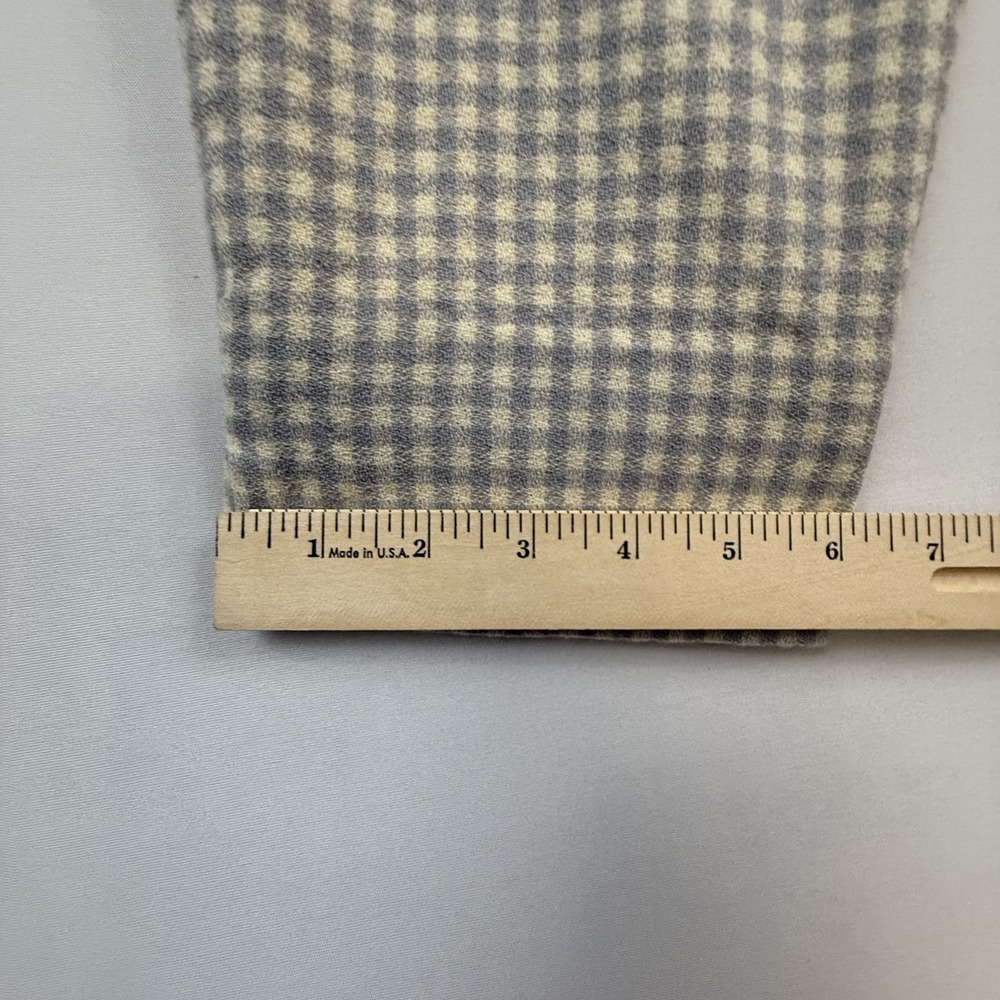 Christian Dior Trousers Womens 12 Gray Gingham Wool Pleated High Rise Vintage - Picture 9 of 14